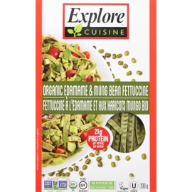 Explore Cuisine Organic Edamame Mung Bean Fettuccine Pasta, 200g