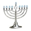 Rite Lite 11.75" Traditional Style Silver Tone LED Electric Chanukah