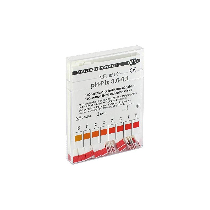 PH-FIX Indicator Sticks pH 3.6-6.1 Pack of 100