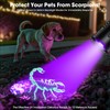 UV Blacklight&High Lumens Flashlight Rechargeable, Powerful Blacklight Flashlights for Pet