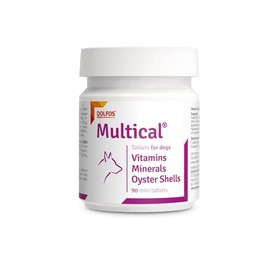 Multical 90 mini tablets Vitamins Minerals from Oyster Shell for Small Dog Breeds Pregnant Nursing Dogs