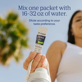 Trace Minerals Zerolyte Citrus Salado Mezcla Bebida Polvo Electrolitos Azúcar Hidratación Inmunidad Energía