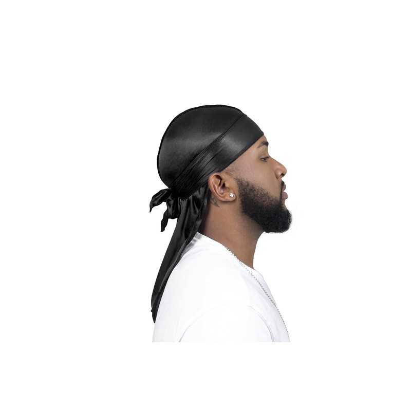 ForceWave 2 Pieces Silky Durag Pack for Men Women Waves,