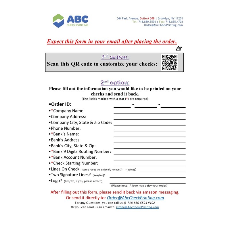 ABC Computer Checks Compatible w/QuickBooks, Checks on Top, Gray Linen