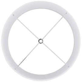 Drum Print Lamp Shade Color Weave Blue Medium 13.5" Top x 13.5" Bottom x 10" High Spider with Replacement Harp and Finial Fitting - Giclee Glow