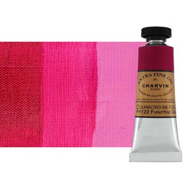 Charvin Extra Fine Oil Paint, Quinacridone Fuschia 20 ml - Triple-Milled, Rich Texture, Poppy Oil-Based, Light-Fast, Handmade, Archival Quality