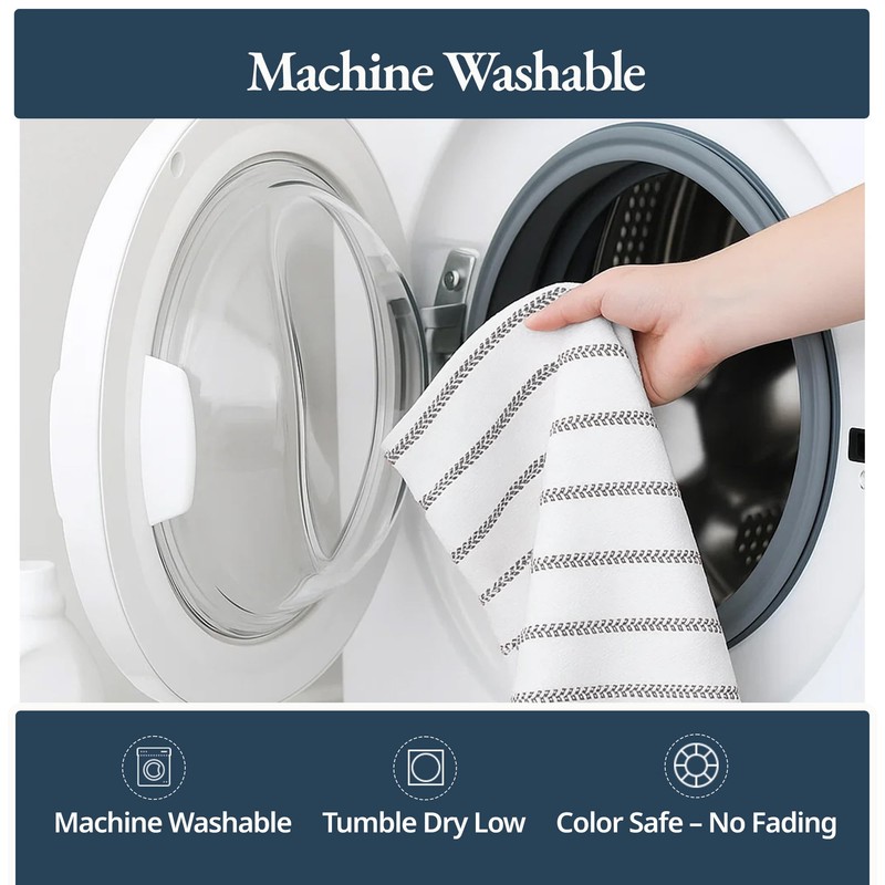 LANE LINEN Kitchen Towels Set - Pack of 4 Cotton