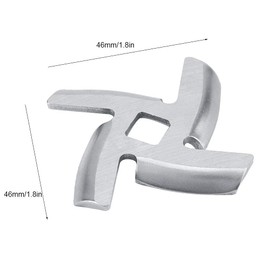 Fdit Meat Mincer Blade Stainless Steel Meat Grinder Plate Blade Cutter Parts for Meat Mincer Reusable Packaging socialme-eu (46 mm)