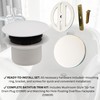 Westbrass D398RK-50 1-1/2" NPSM Coarse Thread Mushroom Tip-Toe Bathtub Drain