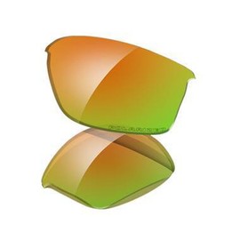 Oakley Men's Flak Jacket Sunglasses Replacement Lenses, Fire Iridium Polarized, 63 mm