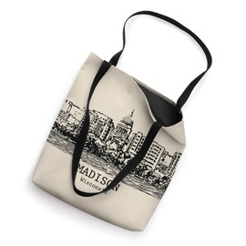Madison Wisconsin Vintage Retro Travel Souvenir Tote Bag