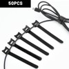 KOLZEMV Pack of 50 Velcro Cable Ties, Cable Ties, Perfect