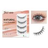 justcoco Natural False Eyelashes, Transparent Axis, False Eyelashes, Upper Eyelashes,