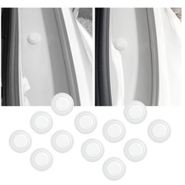 12 Piece Set White Car Door Shock Cushion, Honda N-VAN JJ1/JJ2 Series, Honda Fit, GR Series, GK Series, Honda Freed GB8, GB7, GB6, GB5, 2016-2021, Honda Step Wagon, RF8 Series, RF7 Series, RF6 Series,