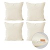 Encasa XO Throw Pillow Covers 20"x20" - Sublimation Blank Natural