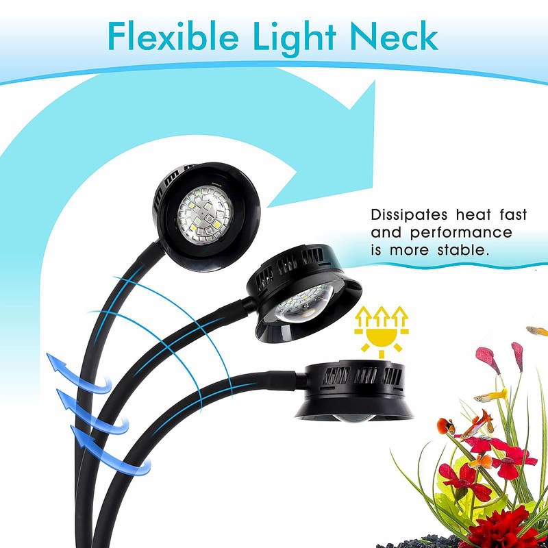 hygger 30 Watts Aquarium LED Reef Light, Dimmable Full Spectrum