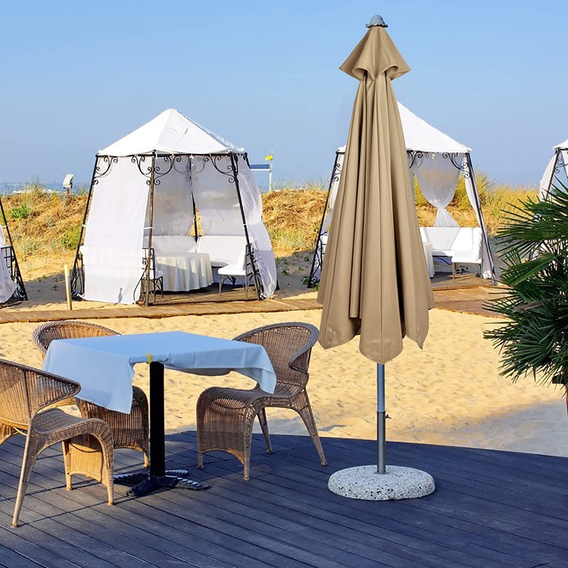 10 FT 6/8 Rib Umbrella Canopy Replacement Outdoor Market Patio