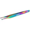 Specialty Collection Tweezers for Eyebrows 5.00" Slant Nose Rainbow |