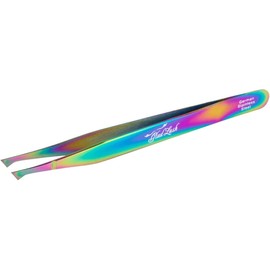 Specialty Collection Tweezers for Eyebrows 5.00" Slant Nose Rainbow | 0.75oz