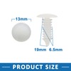 A ABSOPRO Car Clips Rivets 6.5mm Hole Dia Fastener Plastic