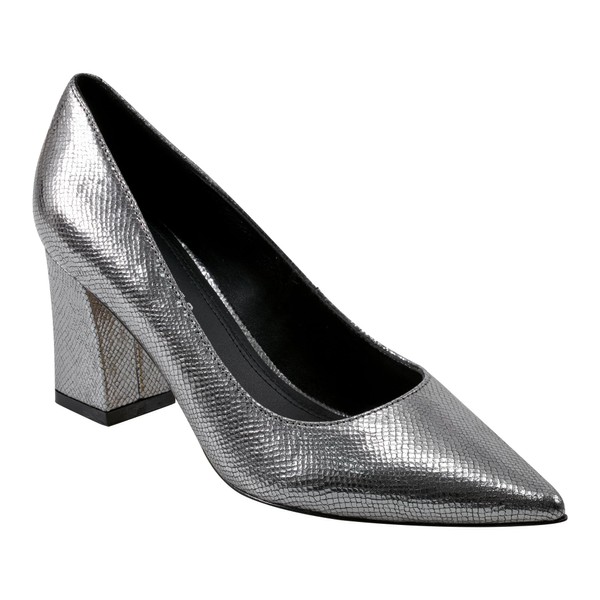 Marc Fisher LTD Women's Zala Pump, Pewter Snake Leather 060,