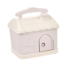 Cartoon House Piggy Bank with 3D Sticker DIY Storage Money Box for Kids Adults Savings Coins Banknotes Box Gift