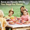 FOODLE Wheat Straw Dinnerware Set - BPA Free & Safety
