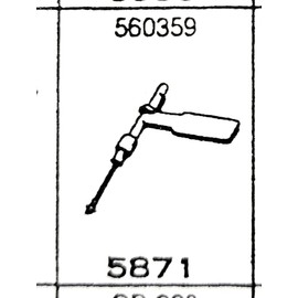 PHONOGRAPH NEEDLE STYLUS EVG 5871DS (EQUIV TO 560359 MAGNAVOX DIAMOND/SAPHIRE TIPS