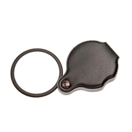 Carson Lupa de Bolsillo de Cristal Deslizante 4X con Funda Protectora integrada (GN-11)