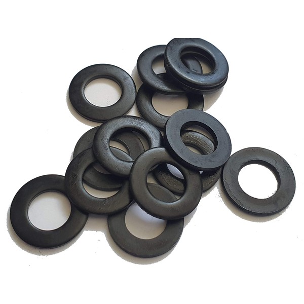M6 Black Stainless Steel Form A Washers Blackened Washer (Pack of 20)