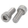 sourcing map 2 pieces screw stainless steel 304 left-hand thread
