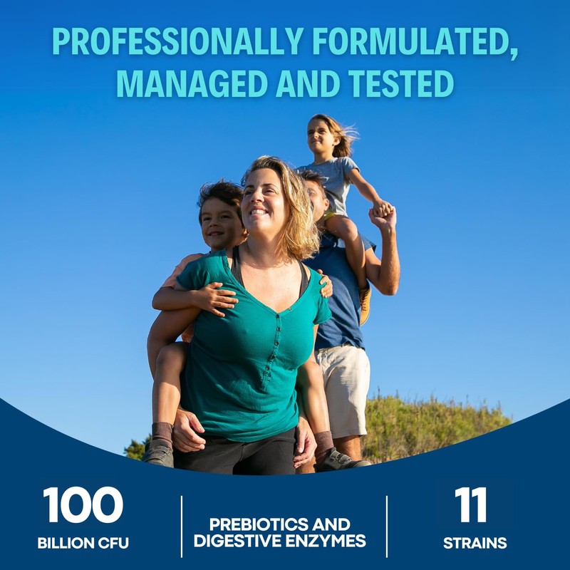 ALLBE ProbioCan 100 Billion CFU, 60 Probiotic Capsules with Lactiplantibacilus