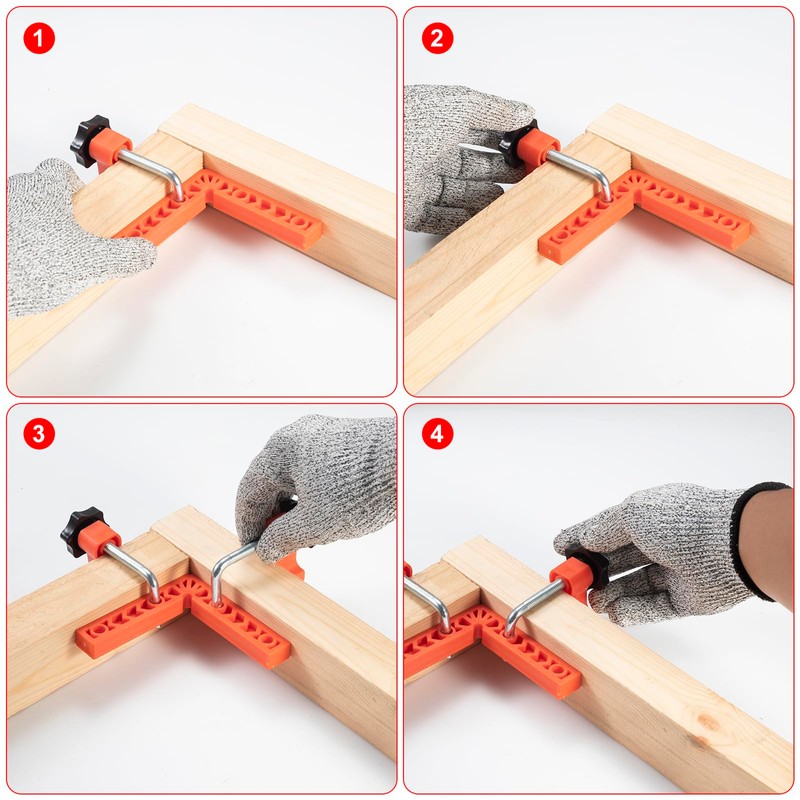 YUENGJGI 90 Degree Angle Clamps Positioning Square Set, Rectangular Clamps