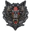 nuttui Viking Wolf with Odin Valknut Large Embroidered Motorcycle Jacket