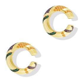 Chunky Ear Cuff Earrings Women Trendy Gold Ear Cuffs No Piercing Crystal Clip On Cartilage Earrings Helix Warp Jewelry Gifts