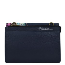 Anna by Anuschka Women 4-in-1 Organizer Crossbody 4-in-1, Magical Wings Grey, One Size