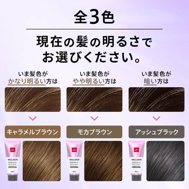 Wella Color Treatment, Hair Dye, Swell Care, Ash Black, 6.3