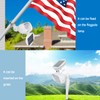 enrybia Flagpole Light Solar Powered, 2 in 1 House Mounted