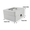 Mini Portable Safe Box, Steel Petty Lockable Money Box with