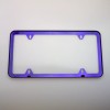 MotorVehicleParts 4Hole Slim Powder Coated Candy Purple Stainless Steel License