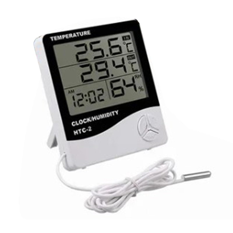 Digital Hygrometer Thermometer, Hygrometer Gauge Temperature Waterproof External Probe with