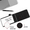 TIESOME Small Leather Notepad Holder with Pen, Pocket Notebook Holder