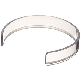 Sammons Preston Invisible Food Guard, Reusable Snap-On Plastic Ring Fits 8.5"-10" Plate, 1.25" High Crystal Clear Plastic Plate Ring, Kitchen Aid with Sure Fit to Prevent Spills, Dishwasher Safe Guard