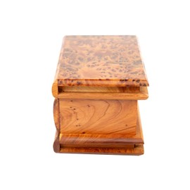 Thuya Wood Large Moroccan Magic Puzzle Box - L15 W10 H8 Cm -