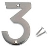 Merriway BH03002 Numeral, 50mm (2 inch) - No. 3, Polished