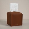 OLETHA Cube Box Facial Tissue Holder, Brown