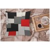WONDERTIFY Paneling Cushion Cover Geometric Block Decorative Throw Pillow Covers,