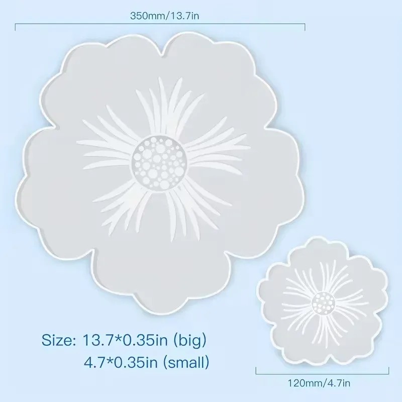 Set De 6 Moldes De Silicona Y Resina, Incluido 1