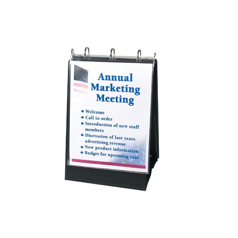 StoreSMART - Flip Chart Easel Presentation Binder - Portrait/Vertical -