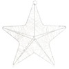 com-four® Decorative Christmas Star, Christmas Star Decoration for Hanging, Metal